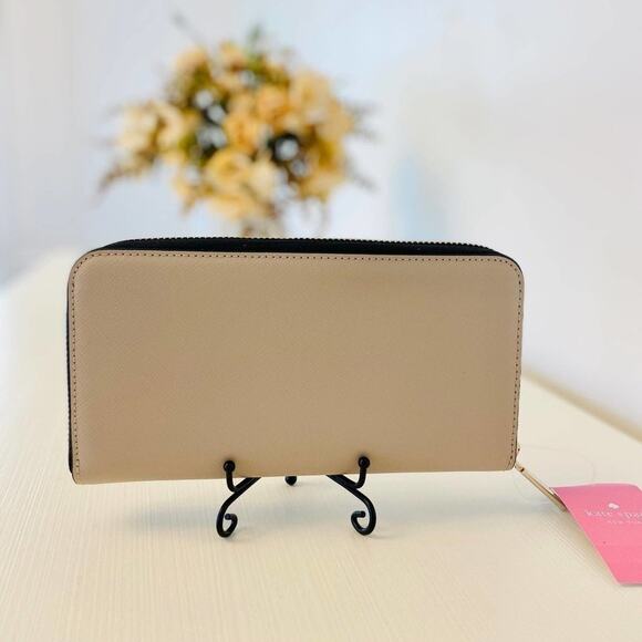 Kate Spade staci large continental wallet beige multi - Picture 2 of 7
